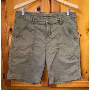 Kuhl Shorts Women's 12 Khaki Kultivatr Stretch Canvas Patinas Dye Hiking 6398